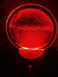 Настольная лампа ночник TOPA Песочные часы 3D картина Подвижный песок RGB фото от покупателей 12