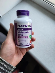 Мелатонін швидкого вивільнення Natrol (Melatonin) 5 мг 150 таблеток зі смаком полуниці NTL07144