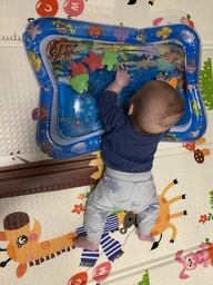 Надувной водный детский коврик AIR PRO inflatable water play mat 50х66 см (IS33) фото от покупателей 2