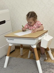 Дитячий столик зі стільчиком POPPET Мультивуд Грін 3 в 1 (PP-010GN) фото від покупців 5