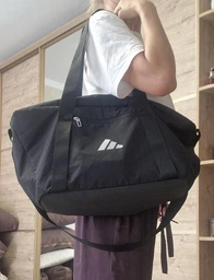 Спортивная сумка шоппер тканевая Adidas Sp Bag JE3223 Black/Silvmt (4067902589367)