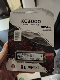 SSD диск Kingston KC3000 1TB M.2 2280 NVMe PCIe Gen 4.0 x4 3D TLC NAND (SKC3000S/1024G)