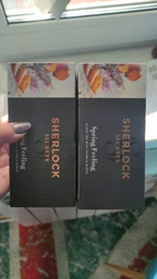 Упаковка чорного чаю Sherlock Secrets Spring Feeling з чебрецем та персиком 2 пачки по 1.8 г х 22 саше (2300000012927)