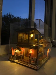 Румбокс HONGDA M2011Z Sakura Sushi House, DIY мініатюрний будиночок японського ресторану з LED-підсвіткою, музичним модулем та захистом від пилу фото від покупців 3