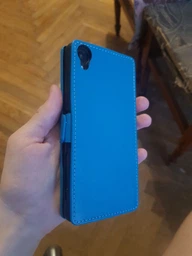 Чехол из натуральной кожи Logarm Genuine Leather Book для Sony Xperia X (F5122) (без функции подставки) Фиолетовый фото от покупателей 2