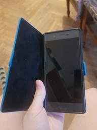 Чехол из натуральной кожи Logarm Genuine Leather Book для Sony Xperia X (F5122) (без функции подставки) Фиолетовый
