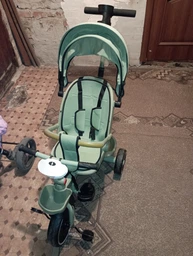 Трехколесный велосипед прогулочный EcoToys 2 в 1 WQL-066-18 Зеленый (5905817005918) фото от покупателей 2