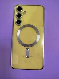 Чохол силіконовий з захистом камери WAVE Premium Metal Color Case with Magnetic Ring для Samsung Galaxy S24 FE gold фото від покупців 6