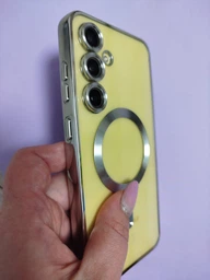 Чохол силіконовий з захистом камери WAVE Premium Metal Color Case with Magnetic Ring для Samsung Galaxy S24 FE gold фото від покупців 5