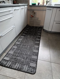 Прорезиненный Безворсовый Коврик на Кухню Kitchen 1924719 Бежевый 67х200 см фото от покупателей 7