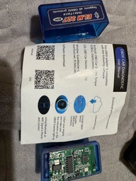Сканер mini ELM327 OBD2 Bluetooth для діагностики авто синій фото від покупців 6