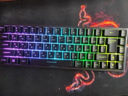 Клавіатура мембранна 2E GAMING KG360 68key, USB/WL, EN/UA/RU, RGB, чорний (2E-KG360UBK) фото від покупців 2