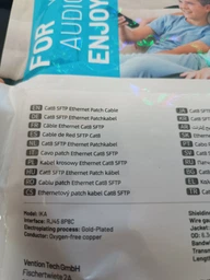 Патч-корд Vention CAT8 SSTP Ethernet 0.5 м Black (IKABD) фото від покупців 6