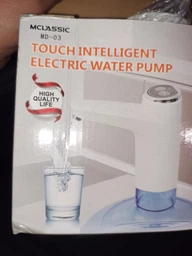 Електрическая автоматическая помпа для воды на бутыль баклажку Aqua Pump диспенсер насос электропомпа бутилированной воды с встроеным акамулятором Черная