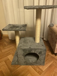 Когтеточка для кошек Purlov Кошачье дерево 4 этажа с домиком 71 x 44 x 34 см (21712) фото от покупателей 2