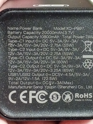 УМБ XO PB97 20000mAh 65W Fast Charging Black (1283126566141) фото від покупців 1