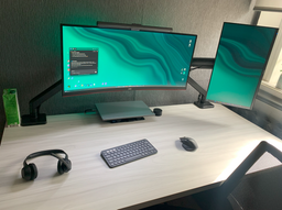 Настільне кріплення для монітора OfficePro MA712B 17-49" Black (MA712B) фото від покупців 4