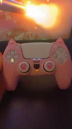Качественный защитный силиконовый чехол Cat Ear Pink для геймпада Sony DualSense PS5 + накладки на стики [466129389] фото от покупателей 18