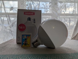 Лампа світлодіодна MAXUS G110 16W 4100K 220V E27 1-LED-794 фото від покупців 1