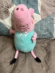 Плюшева іграшка Папа Свин 40см Peppa із сім'ї Пеппа (513019876) Рожевий