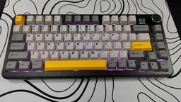 Ігрова механічна клавіатура AJAZZ AK820 MAX: Hot-Swap, Gasket Mount, RGB, 3 режими для геймерів Магнітна White-Purple