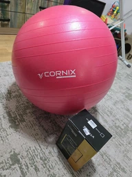 М'яч для фітнесу (фітбол) Cornix 65 см Anti-Burst XR-0021 Blue фото від покупців 16