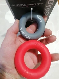 Еспандер кистьовий силіконовий PowerPlay PP-4324 Hand Grip Ring Hard 25 кг Чорний фото від покупців 7
