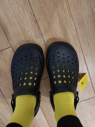 Женские кроксы Joybees Modern Clog UAMCG.NCL. 37.5 (W7) 24.5 см Navy/Charcoal (810014183749) фото от покупателей 4