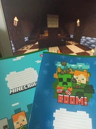 Факел Майнкрафт ночник Minecraft светильник игрушка лампа LED факел на аккумуляторе 4 цвета + в комплекте 2 тетради 12 листов фото от покупателей 2