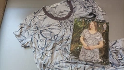 Ночная рубашка Bloom big size серо-коричневая 2XL