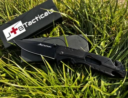 Спасательный Складной Многофункциональный Нож JB Tacticals FINKA EDC HUNTING 12 Черный