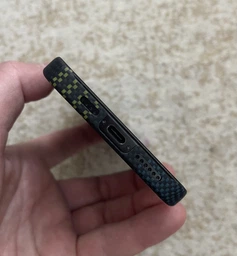Карбоновий чохол Pitaka Tactile Woven Case Aries Credit Card для iPhone 16 Pro Max Синій (KI1601CRP) фото від покупців 1