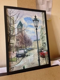 Рамка А3 чорна, зі склом / 30x42 см фото от покупателей 1