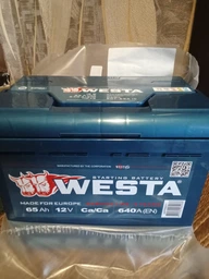 Автомобильный аккумулятор Westa 6CT-65 А (1) фото от покупателей 3