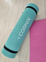 Коврик спортивный Cornix NBR 183 x 61 x 1 cм для йоги и фитнеса XR-0013 Black фото от покупателей 15