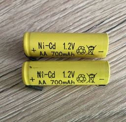 Акумулятор NI-Cd AA 700 mAh 1.2V під пайку (1 штука)