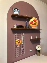 Настенный органайзер-сетка для декора Мудборд Wuw 60х30 см в комплекте декоративные прищепки 6 шт. Белый фото от покупателей 1