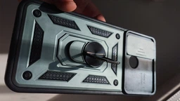 Чехол Camshield c кольцом-подставкой на Xiaomi Redmi 10C черный