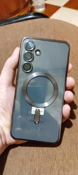 Чохол силіконовий з захистом камери WAVE Premium Metal Color Case with Magnetic Ring для Samsung Galaxy S24 FE gold фото від покупців 2
