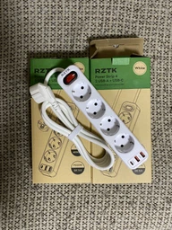 Мережевий фільтр-подовжувач RZTK Power Strip 4+2 USB-A (QC 3.0)+USB-С (PD20W) Black фото від покупців 2