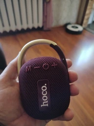 Бездротова стовпчик Hoco HC17, BT5.3, TWS, FM, TF, USB, 2h, червона фото від покупців 4