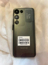 Мобільний телефон Vove S24 Ultra Dual SIM 6.74（Helio G99）, екран 4ГБ+64ГБ, розблокування відбитком пальця, рожевий фото від покупців 3