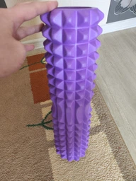 Масажний ролик EasyFit Solid Grid Roller 45 см v.2.2s чорний (суцільнолитий ролер, стійкий до пошкоджень валик, циліндр, масажер для спини, ніг, рук, шиї) фото від покупців 11