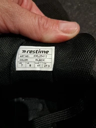Кросівки чоловічі Restime XML25412/BLACK 43 Чорний
