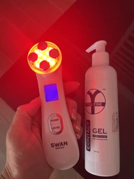 Микротоковый массажер для лица и шеи Swan Beauty Skin Boost RF-30 MS EMS массажер с микротоками от отеков лифтинг и тонус кожи мощный для омоложения с микротоками светотерапия аккумуляторный белый фото от покупателей 11