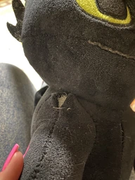 М'яка іграшка обіймашка Дракон Нічна Фурія Беззубик 25 см My Kigu Плюшевий Чорний (9081/25)