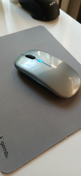 Беспроводная RGB мышь PANTXIKE с Bluetooth 5.0, 1600 DPI и встроенным аккумулятором (золотой) фото от покупателей 7