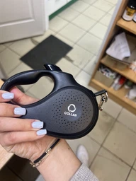 Поводок-рулетка COLLAR для собак до 12 кг, размер XS, 3 метра, Черный (81231) фото от покупателей 1