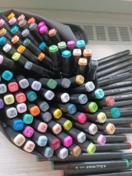 Набор маркеров для рисования SKETCHMARKER 120шт двухсторонние фото от покупателей 1