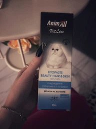 Фитопаста AnimAll VetLine для улучшения качества шерсти для кошек 100 г (4820150206581)